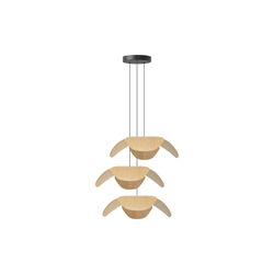 Forget Me Not Cluster 3 Pendant, oak, UMAGE