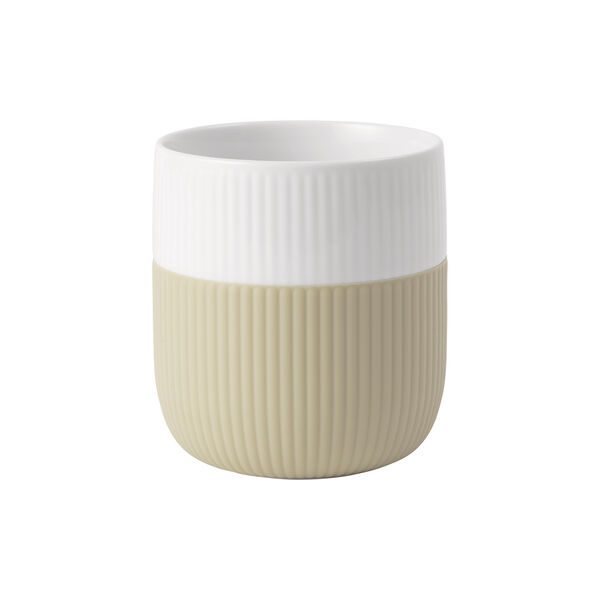 Fluted Contrast Mug 35 cl, sand, Royal Copenhagen