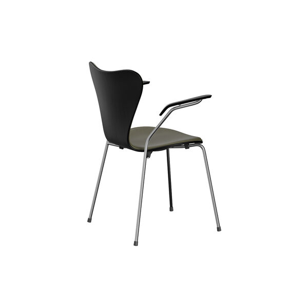 Series 7&trade; 3207 Front Upholstered Chair, Essential moss green, Fritz Hansen