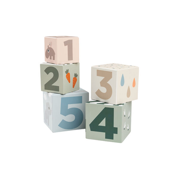 Deer Friends Stacking Cubes 5 pcs., colour mix, Done by Deer