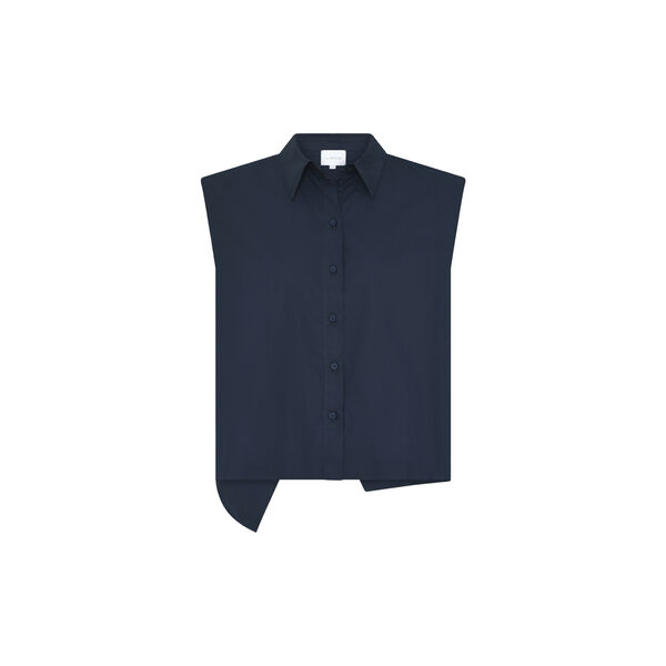 Pia Blouse, dark blue, LA RŌUGE