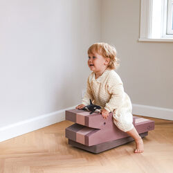 Crocodile L, vintage rose, bObles