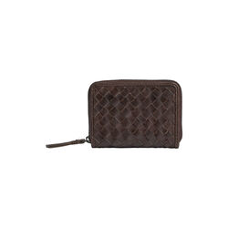 SelmaMBG Wallet Weave, dark brown, Markberg