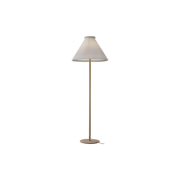 Le Klint 328 Floor Lamp with Paper Shade, soap treated oak, LE KLINT