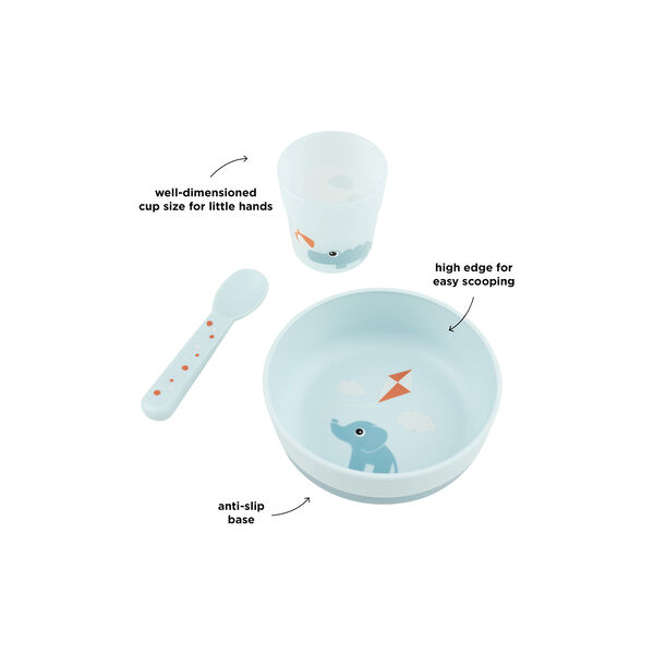 Playground Foodie First Meal Set, blue Playground Foodie First Meal Set, blue, Done by Deer