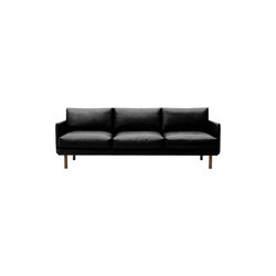 Emo 3 Seater Sofa, SemiAni Black/r&oslash;get eg, Bruunmunch Furniture