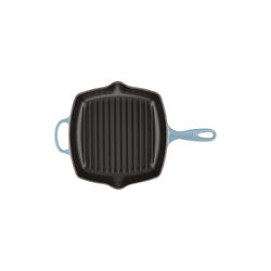 Signature Square Skillet Grill, chambray, Le Creuset