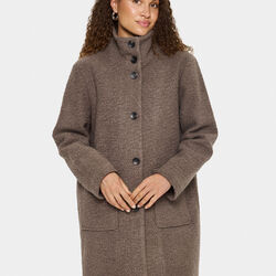 FerddySZ Wool Coat, falcon, Saint Tropez