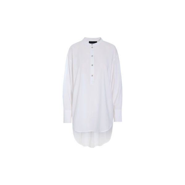 Core cotton shirt tunic, white, BITTE KAI RAND
