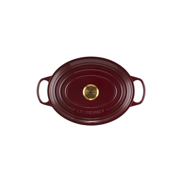 Signature cast iron oval casserole &Oslash; 31 cm, garnet, Le Creuset