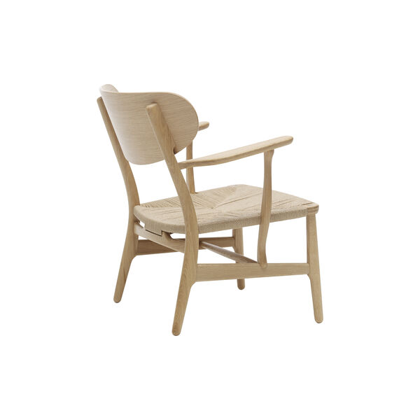 CH22 Lounge Chair, white oiled oak/natural CH22 Lounge Chair, white oiled oak/natural, Carl Hansen & Søn