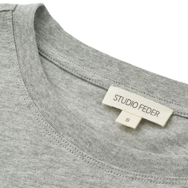 Freya Longsleeve T-Shirt, grey melange Freya Longsleeve T-Shirt, grey melange, Studio Feder