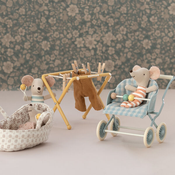 Stroller for Baby Mouse, Maileg