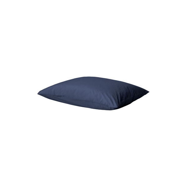 Percale Pillowcase, navy blue, Sekan