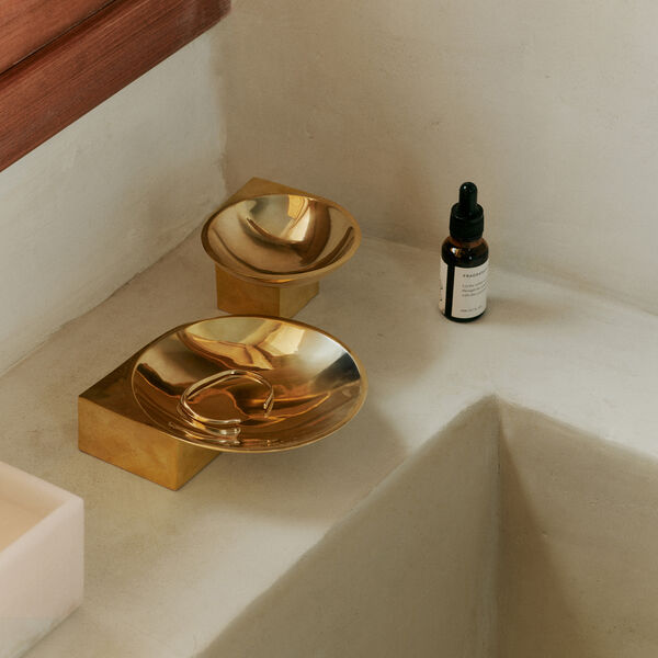 Santany Bowl Medium, brass, Ferm Living