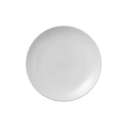 White Fluted Coupe Plate Ø 19 cm, Royal Copenhagen