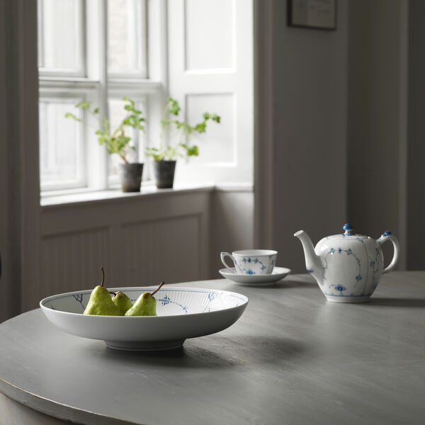 Blue Fluted Plain Bowl 34 cm, Royal Copenhagen