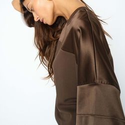 MMLela O-SS Satin Sweatshirt, delicioso, MOS MOSH
