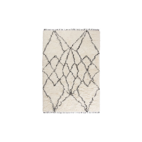 Ruffle Rug, black, Linie Design