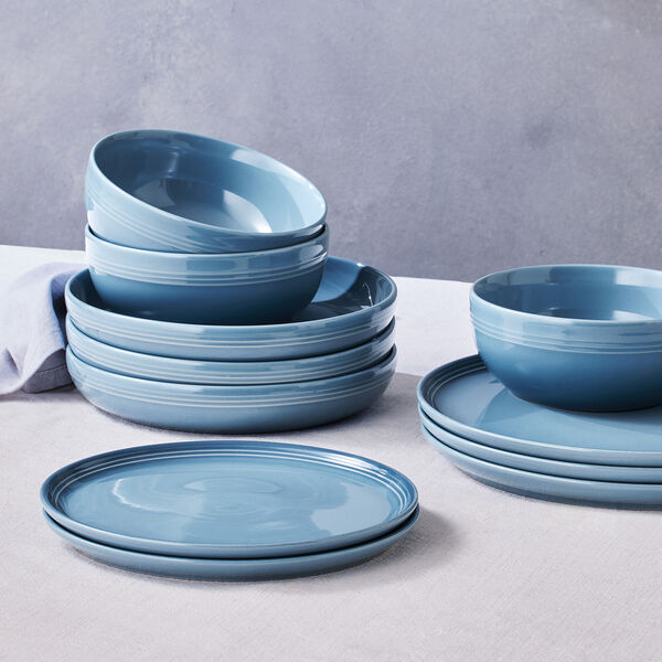 Coupe lunch plate 22 cm, chambray Coupe lunch plate 22 cm, chambray, Le Creuset
