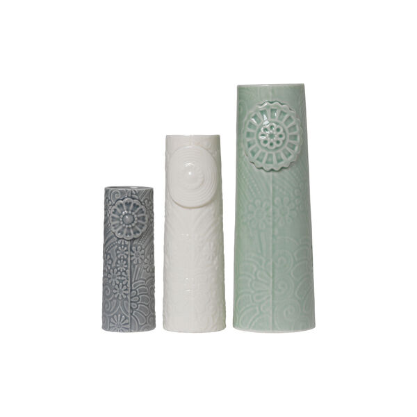 Pipanella Flock Vase Set, ocean view, Dottir Nordic Design