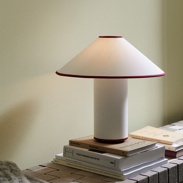 Colette ATD6 Table Lamp, white/merlot, &Tradition