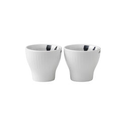 Black Fluted Mega Egg Cup, 2 pcs, Royal Copenhagen