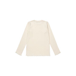 Pointelle Heart LS Tee, Copenhagen Colors Organics