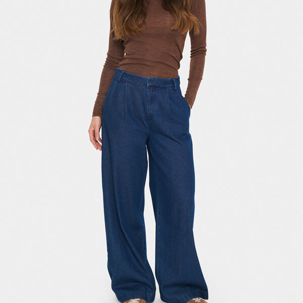 JaclynSZ Pants, dark blue denim, Saint Tropez