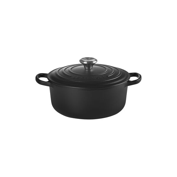 Signature round cast iron pot &Oslash; 20 cm, matte black, Le Creuset