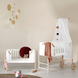 Wood Co-Sleeper Bed Canopy, white, Oliver Furniture