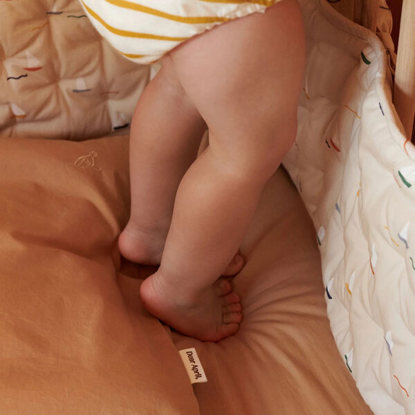 Nori Cot Bumper, pond boats, Dear April