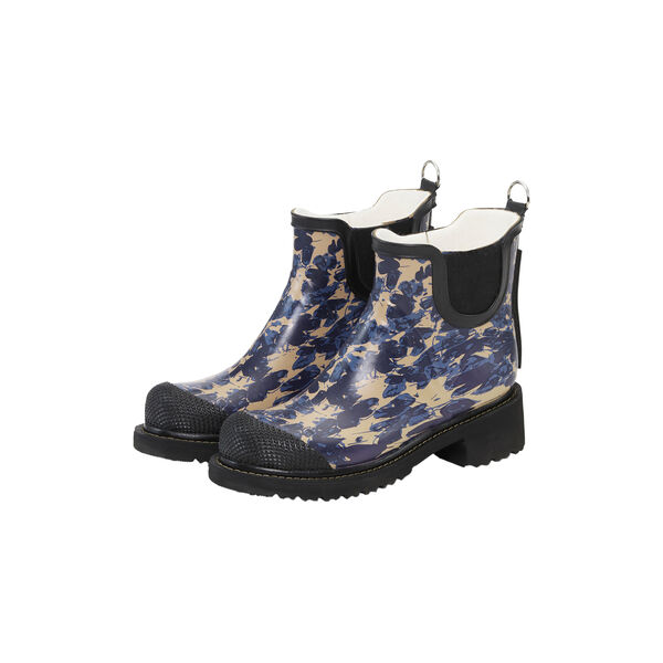 Short Rubber Boot | Beige Butterfly, Ilse Jacobsen Hornb&aelig;k