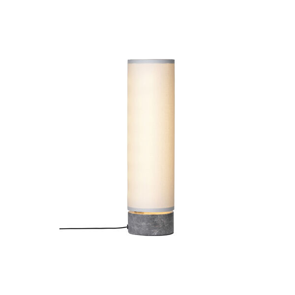 Unbound Table Lamp, grey marble/white, GUBI