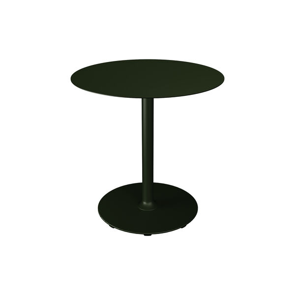PICO Café Table with Round Base Ø 74, olive green PICO Café Table with Round Base Ø 74, olive green, HOUE