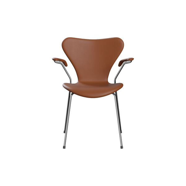 Series 7™ 3207 Front Upholstered Chair, Essential walnut, Fritz Hansen