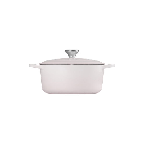 Signature round cast iron pot &Oslash; 24 cm, shell pink, Le Creuset