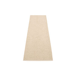 Svea Plastic Rug, beige/beige metallic, Pappelina