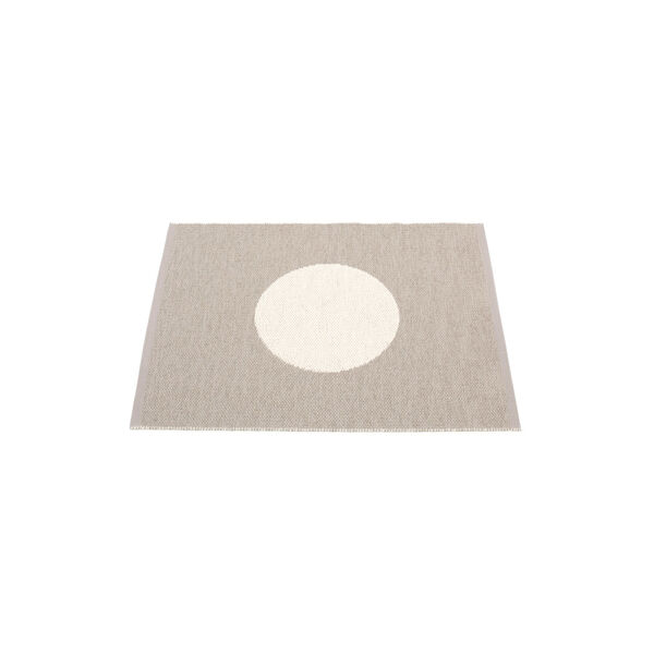 Vera Plastic Rug, mud/vanilla, Pappelina
