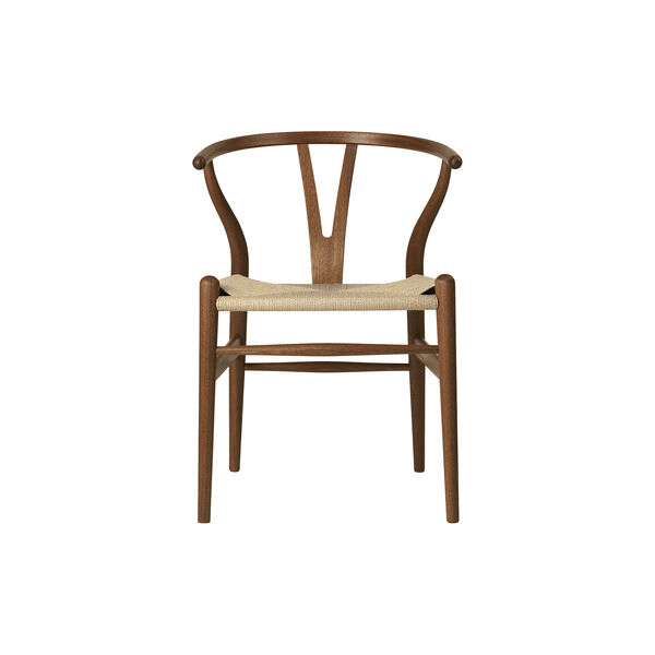 CH24 Wish Bone Chair, oiled mahogany/natural CH24 Wish Bone Chair, oiled mahogany/natural, Carl Hansen & Søn