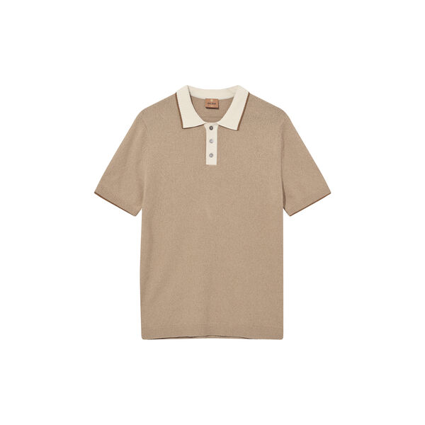 MMGFrancesco Polo SS Knit, dune, MOS MOSH Gallery