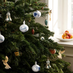 Blue Fluted Mega Christmas Bauble No. 2, Royal Copenhagen