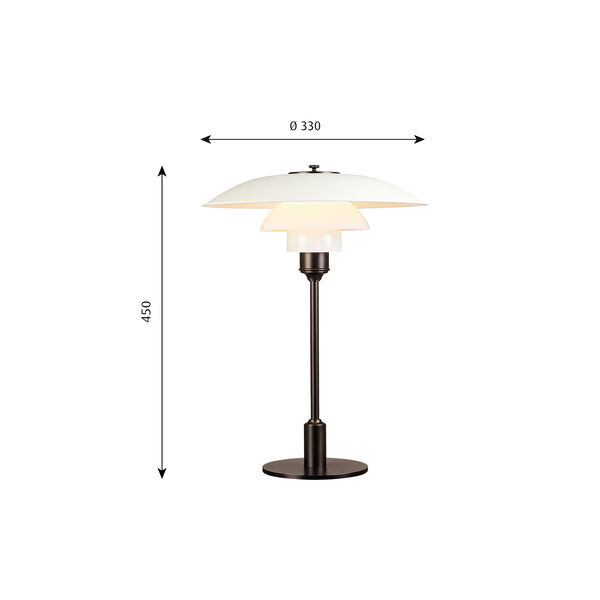 PH 3½-2½ Table Lamp, white PH 3½-2½ Table Lamp, white, Louis Poulsen