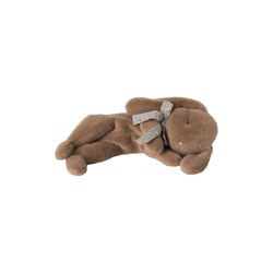 Small Sleeping Bunny Plush, soft brown, Maileg