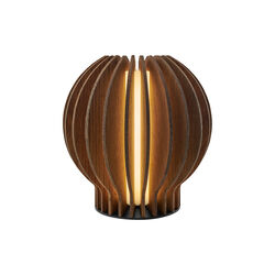 Radiant Round LED lamp, smoked oak, Eva Solo
