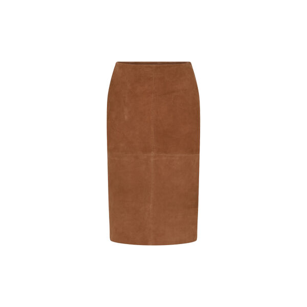 180HMSiara leather skirt, saddle tan, Heartmade