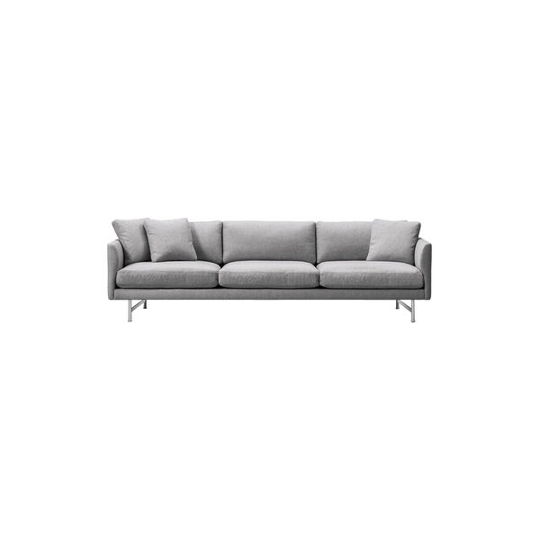 5623 Calmo 80 3-seater Sofa, grey/chrome, Fredericia Furniture