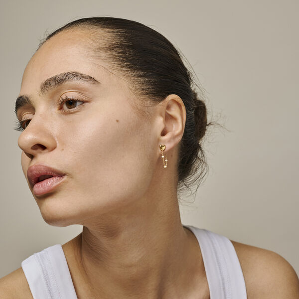 Lola Heart Earrings, daisy, ENAMEL Copenhagen