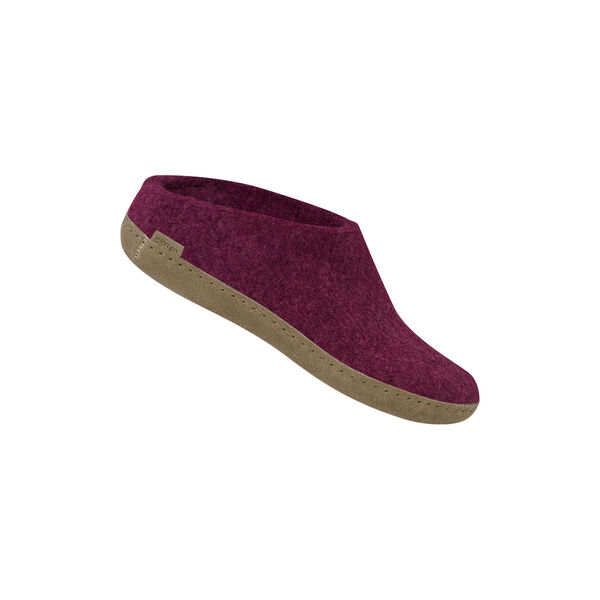 Felt Slippers, cranberry Felt Slippers, cranberry, Glerups
