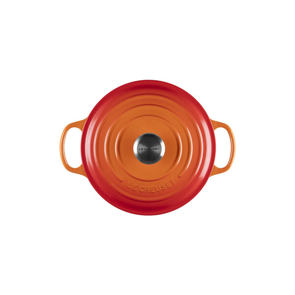 Signature round cast iron pot &Oslash; 24 cm, volcanic, Le Creuset